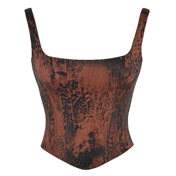 House of CB Rafa corset in rust size XS. New - Picture 6 of 8